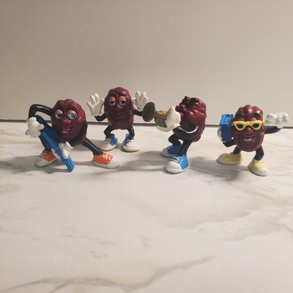 Vintage 80's California Raisin Band Miniatures - Picture 1 of 10